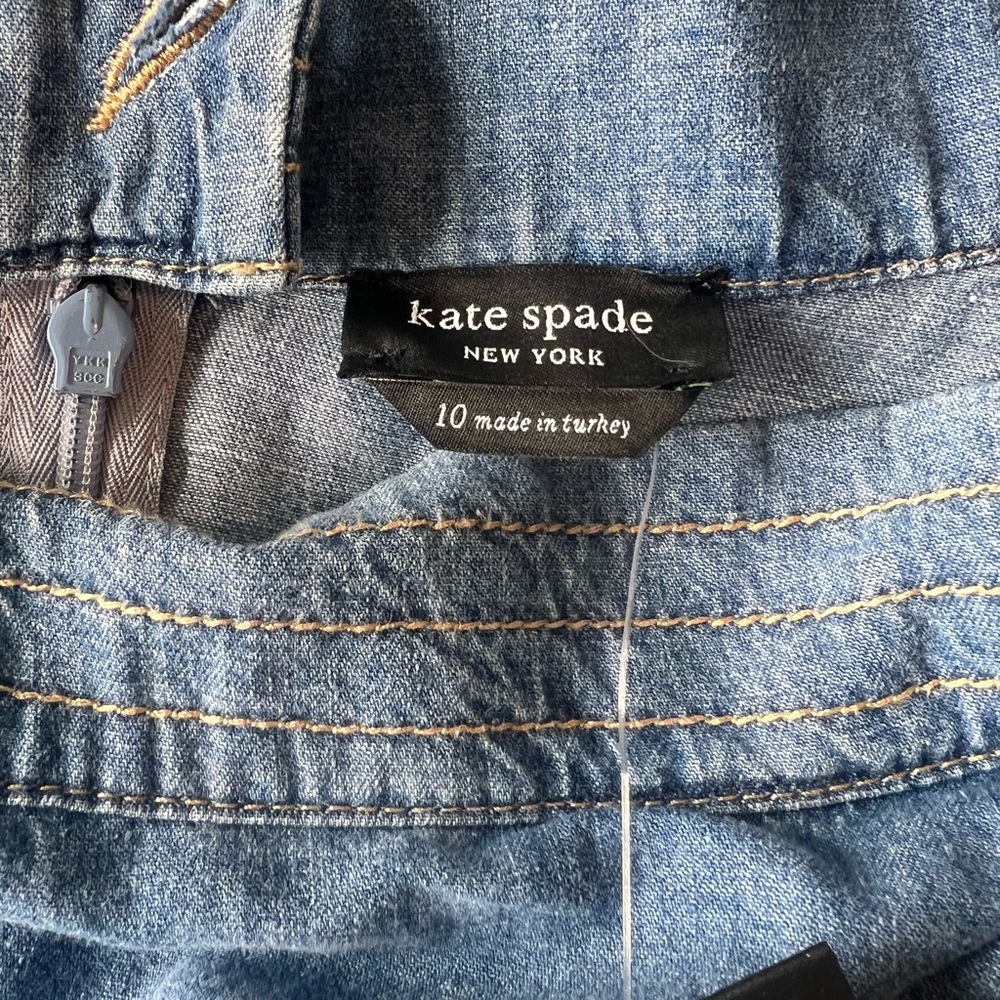Kate Spade Mainline Chambray Midi Skirt NWT Size 10 - Picture 6 of 11